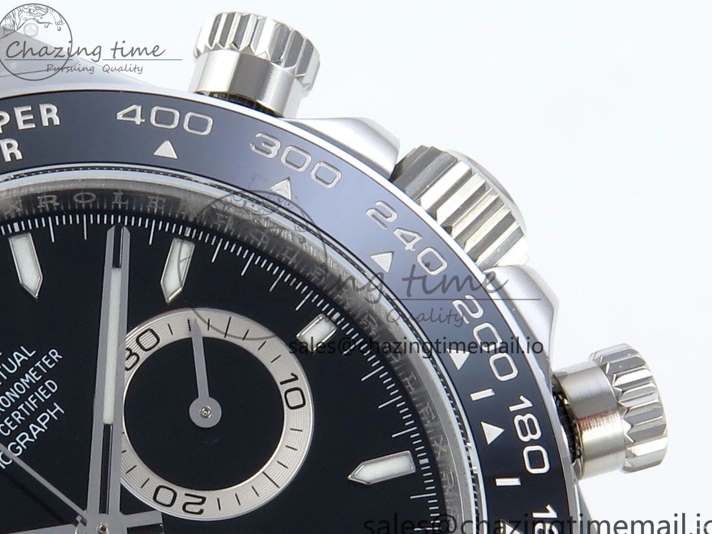 SH4131 QF on Black Edition Strap 126500 SS Daytona Bracelet 1:1 Best V5 Dial 0302